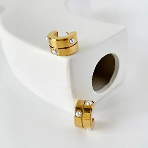 Stainless Steel Simple New Diamond Earrings