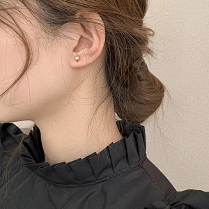 Water Drop Brass Earring Gold Plated Jewelry