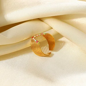 New Fashion Color Enamel Rings Women's Jewelry Rings