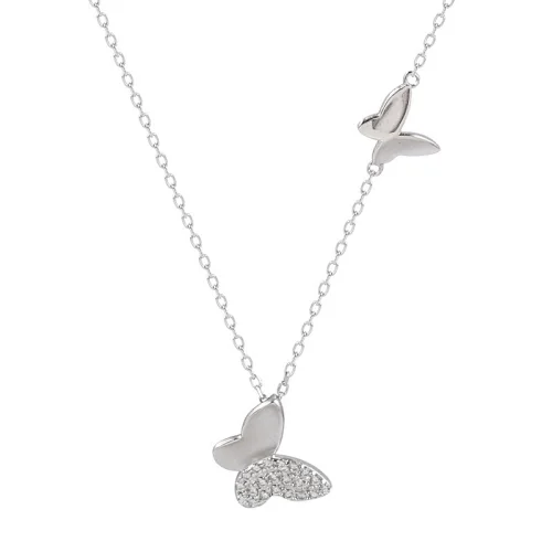 New Brass Chain Necklace Copper Plated Butterfly Chain Necklace