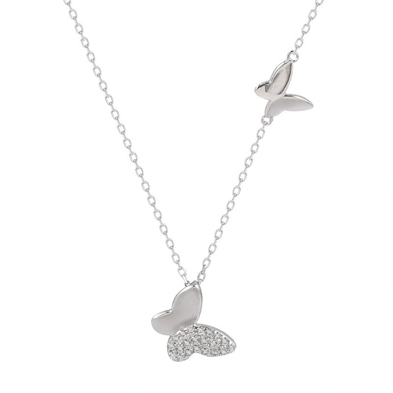 New Brass Chain Necklace Copper Plated Butterfly Chain Necklace
