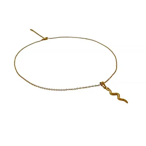 Stainless Steel 18K Snakelike Simple Fashion Necklace