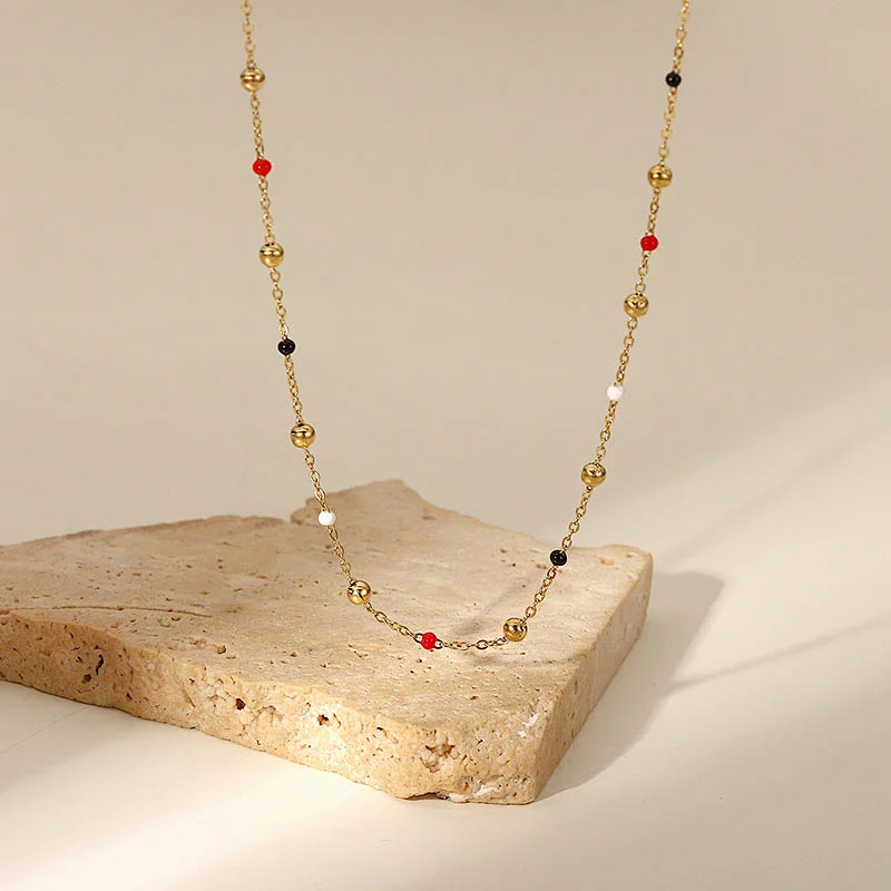 New Simple Chain Necklace Ladies Stainless Steel Necklace