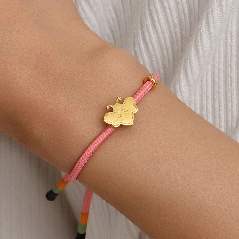 Color Braided Handmade Bee Accessories Bracelet Wholesale