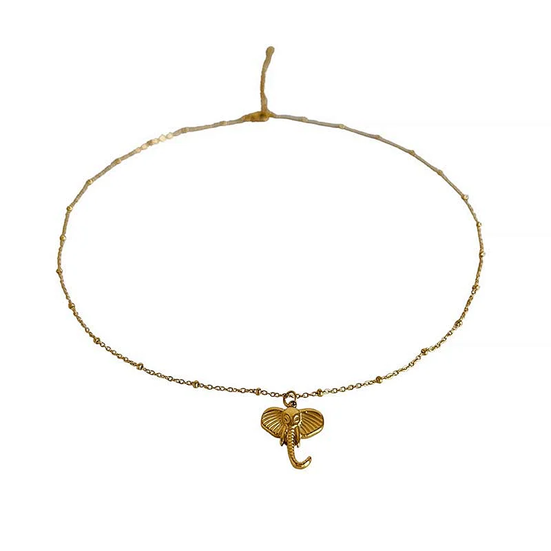 Stainless Steel 18K Gold Silver Plated Snake Fashion Necklace