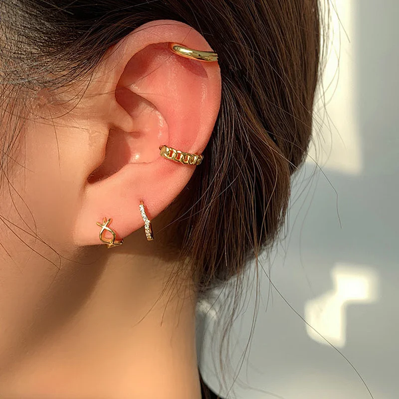 Simple Design brass Earrings New Arrival Nickel Free
