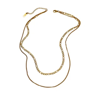 Fashion Simple Personality Double Chain Simple Necklace