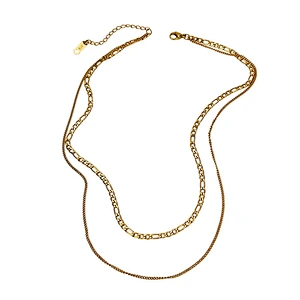 Fashion Simple Personality Double Chain Simple Necklace