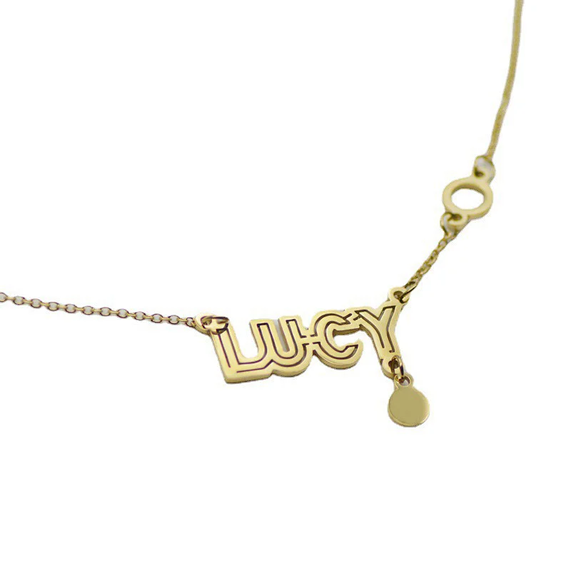 Titanium Stainless Steel Thin Chain Necklace Custom Jewelry