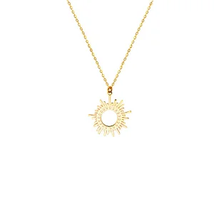 Stainless Steel Simple Chain Necklace Irregular Pendants