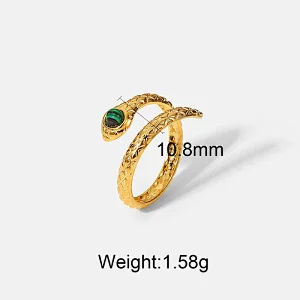 New Stainless Steel Rings Women Fashion Colorful Rings Ring Set