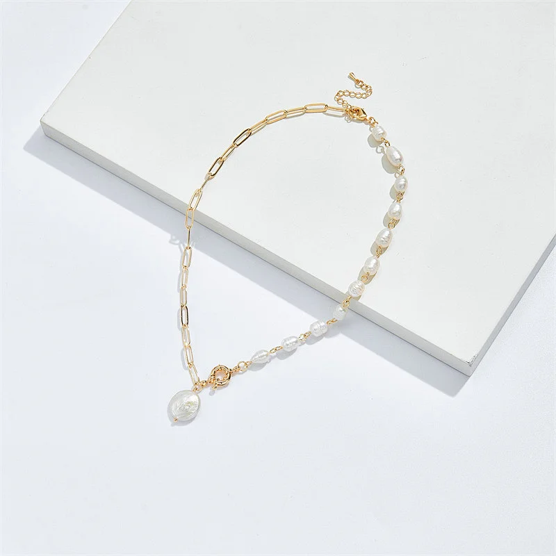 Baroque Pearl Pendant Necklaces Women Girl Gift Anniversary