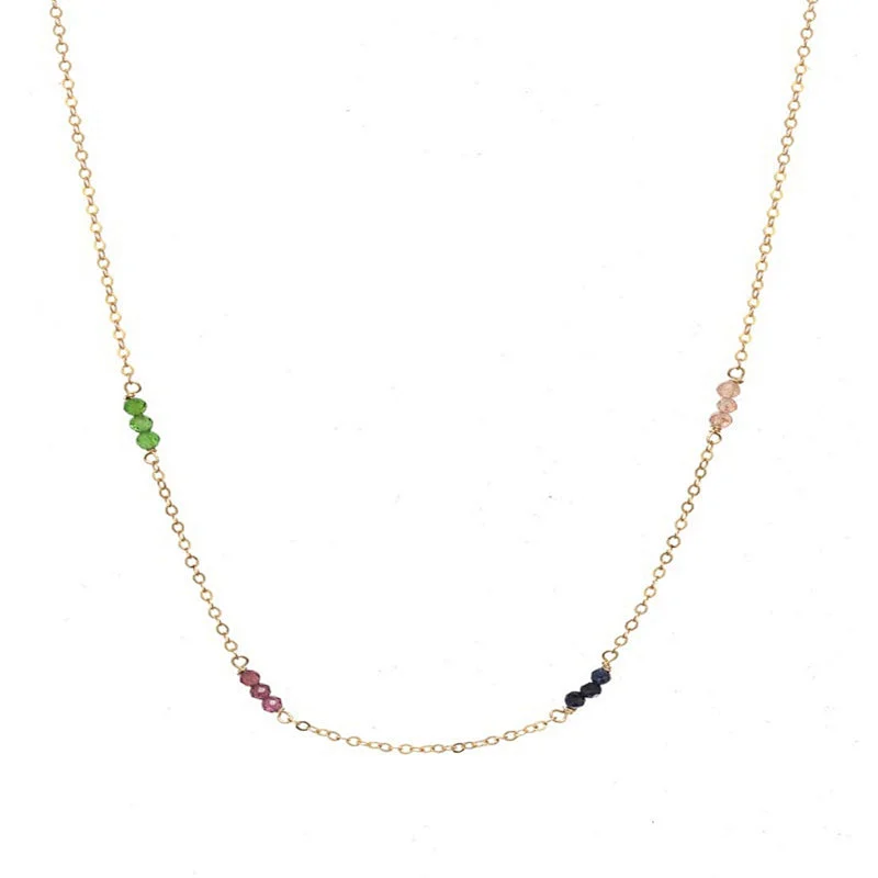 Multilayer Crystal Long Tassel Pendant Chain Women Necklaces