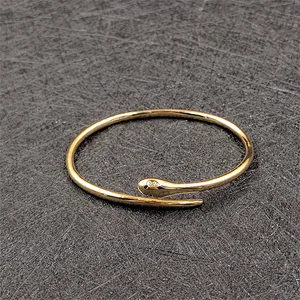 Simple Fashion Snake Bracelet Open Adjustable Gold Bracelet