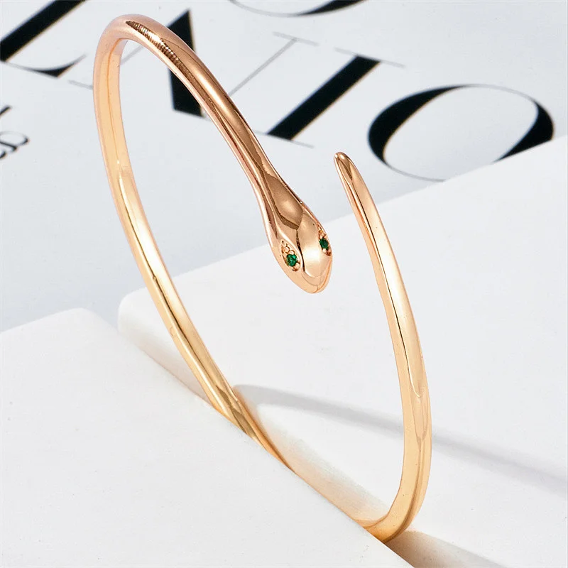 Simple Fashion Snake Bracelet Open Adjustable Gold Bracelet