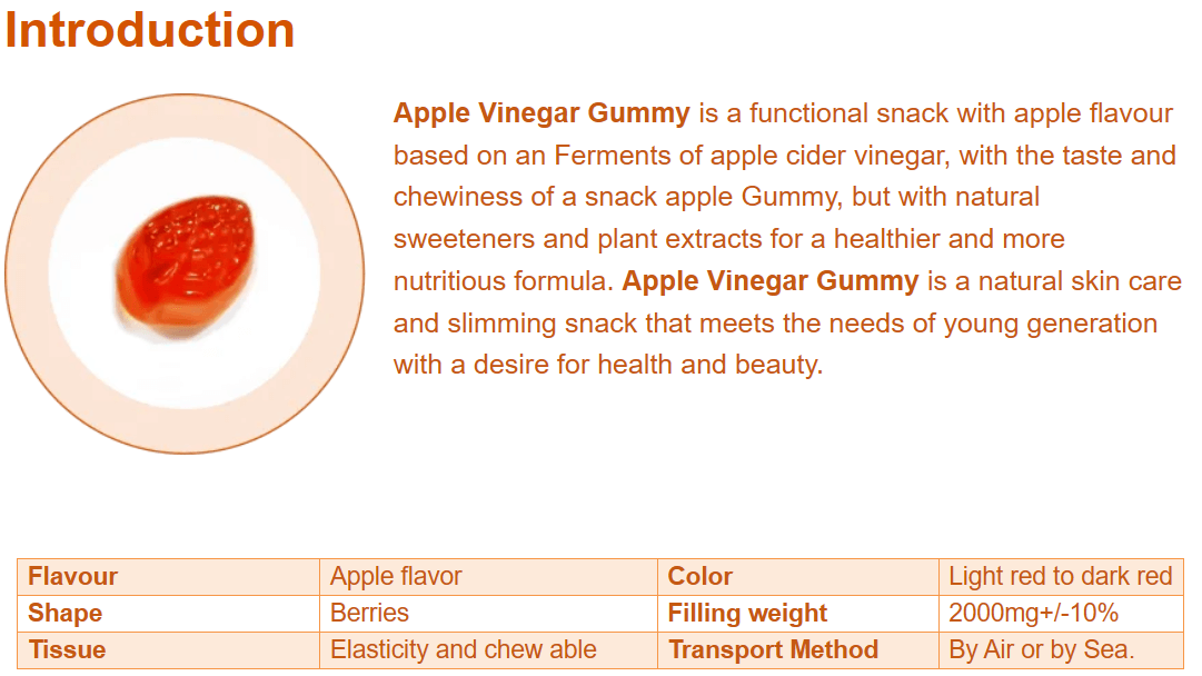 ACV Apple Cider Vinegar Gummy