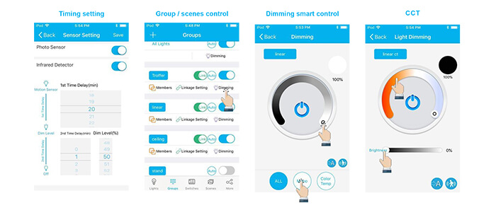 smart led tube lights bluetooth app control