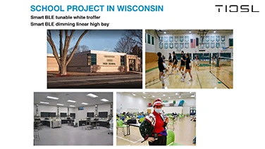 School smart lighting project in Wisconsin | tiosl.com