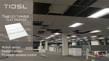 2x4ft led troffer light with Bluetooth smart control system office case