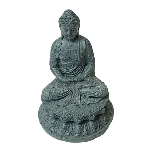resin buddha with stone color