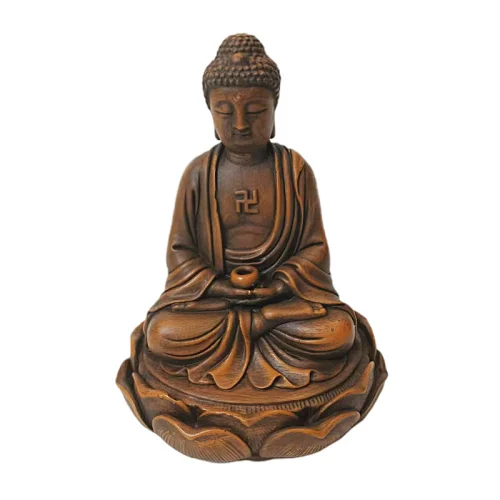 Wood paint buddha ornament