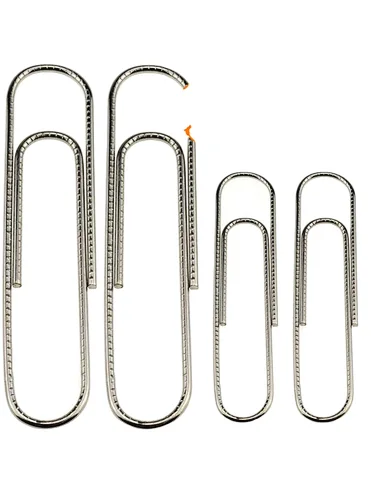 top sale 100mm round new material silver metal wire office stationery supplies paper clip