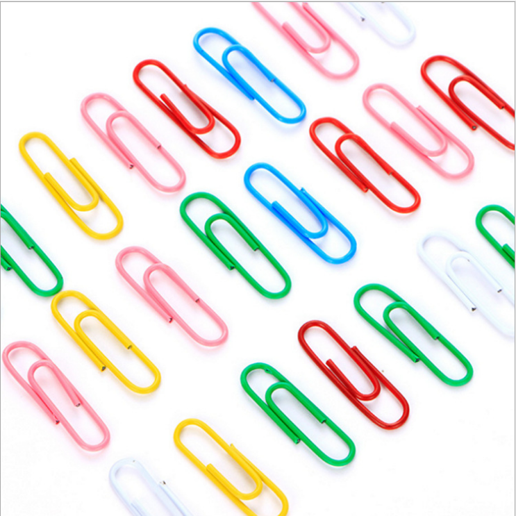 Paper Clips Medium and Jumbo Size Assorted Colors NON-magnetic pen clip