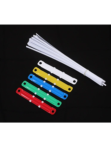 high quality  cheap Office Stationery Supplies Colorful 80mm PVC Plastic Prong Binding Paper File Fastener Supplier