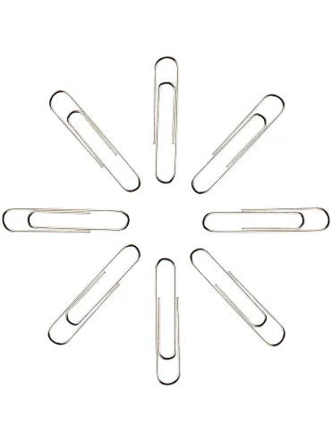 top sale 25mm round new material silver metal wire office stationery supplies paper clip