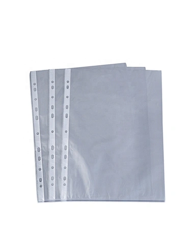 Factory Wholesale A4 PP clear Waterproof Punch Pockets