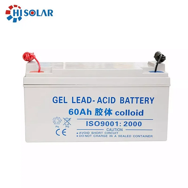Rechargeable 12V 60Ah sealed lead acid GEL battery for ups system