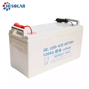 Rechargeable 12V 120Ah sealed lead acid GEL battery for ups system