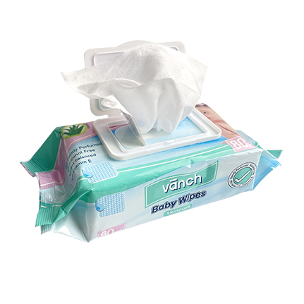 Baby Wipes with Aloe & Vitamin E, Hypoallergenic, 80 Count