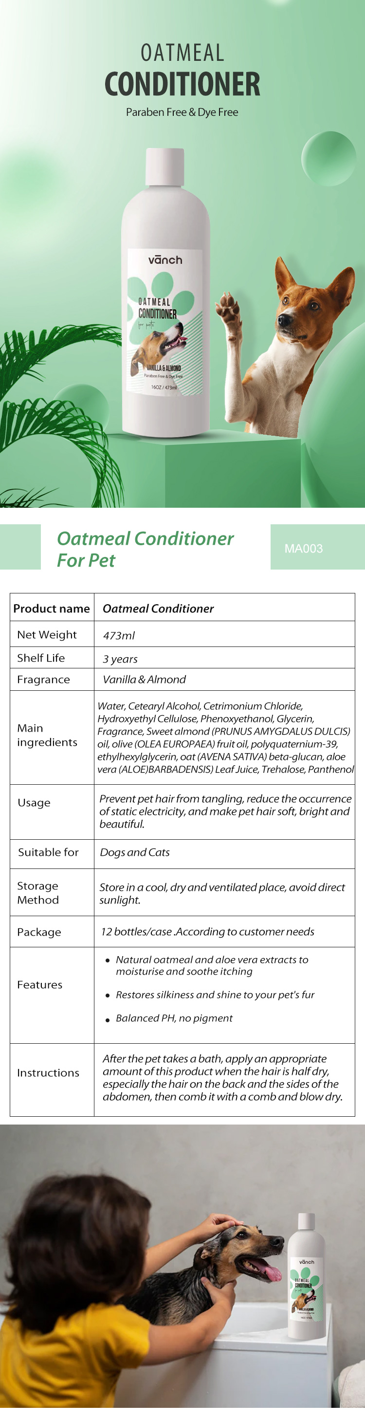 All Natural Ingredients deodorizing shampoo