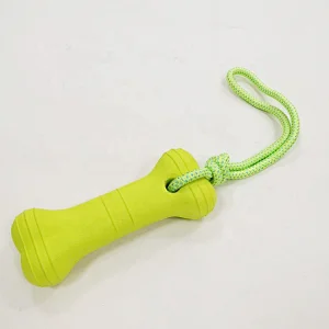 Swing And Fling Dura Eva Foam Rope Bone Dog Toy Larger Dogs Interactive Training Toy