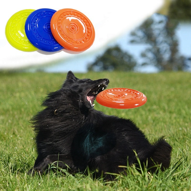 Pet Training Soft Frisbeed Transparent Flying Disc Fetch Silicone Fun Dog Soft Toy