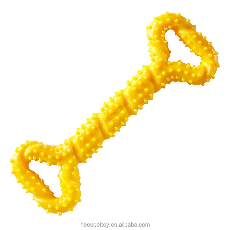 Most popular Interactive Pet Bone Durable Dog Teeth Cleaning Chew Toy Tpr Bone From Dog Chew Toys Toothbrush