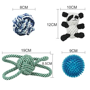 Woopet  Dogs Interactive Toys Pet Chew Toys Cotton Rope Toys for Aggressive Chewers
