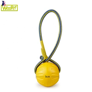 Swing and fling durable foam rope ball dog toy larger dogs interactive training toy