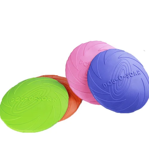 Dog Training Soft Frisbeed Toy Flying Disc Fetch Fun Dog Soft Toy Dog Flying Disc