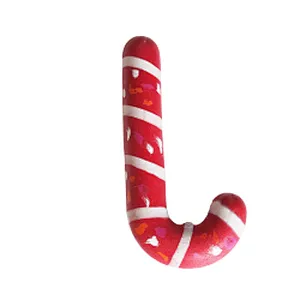 Chicken flavor TPR Foam Pet Dog Toy Christmas Candy Cane Shape Chew Toy