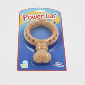 Pine Wood Fiber Material  Eco-Friendly Food-Grade Bone Shape Chew Toy For Medium And Large Dog