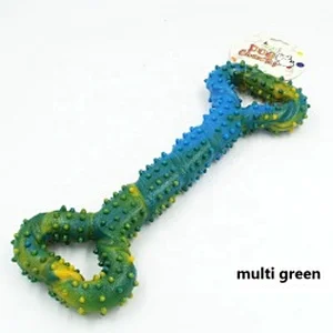 Interactive Multi Color Dog Chew Toy Bone Shaped For Aggressive Chewer Dog Toys 2021
