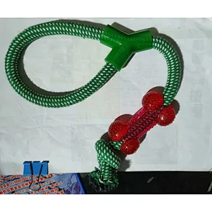 Wholesale TPR Tube Y Shape Good Accessory For Cotton Rop  Dog Interactive Chew Toy  fast delivery from stock