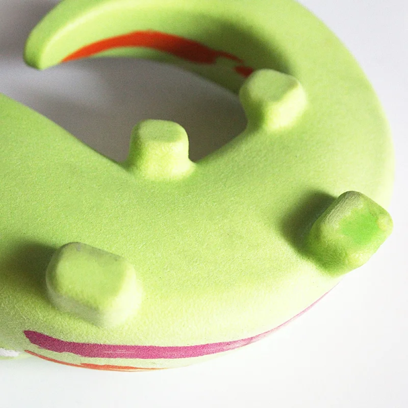 Chicken flavor TPR Foam Pet Dog Toy Crocodile Shape  Chicken Flavor Chew Toy