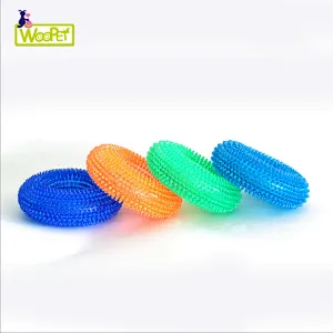 Hot Sale Eco Friendly Tough Aggressive Pet Molar Bite Vent Dog Chew Toys Puppy French Bulldogs Chew Ring