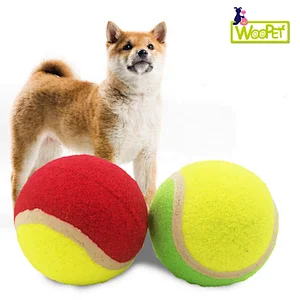 Pet interactive toys play training toy pet tennis ball dog rubber toy