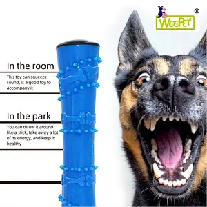 TPR Durable tough  Interactive Squeaky Pet Dog Chew Toy For Aggressive