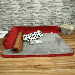 High quality fluffy washable pet sofa dog beds luxury pet dog beds funny shape