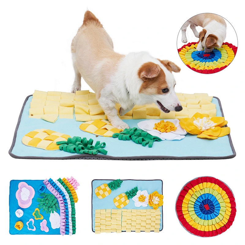 Amazon hot sale cushion comfortable warm sleeping blanket portable pet licking travel feed dog mat